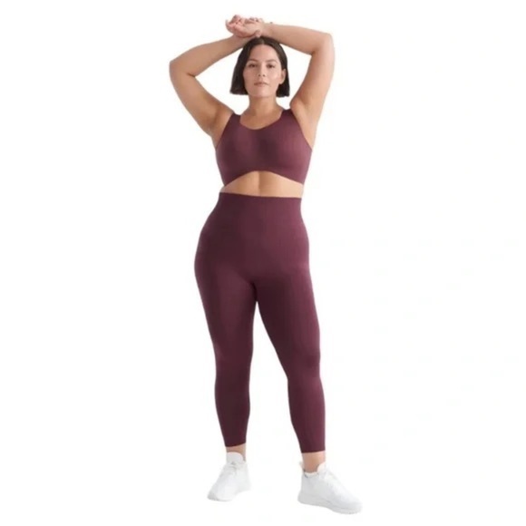 knix Pants - Knix Good to Go Seamless Legging Dark Cherry/ Burgundy XXL